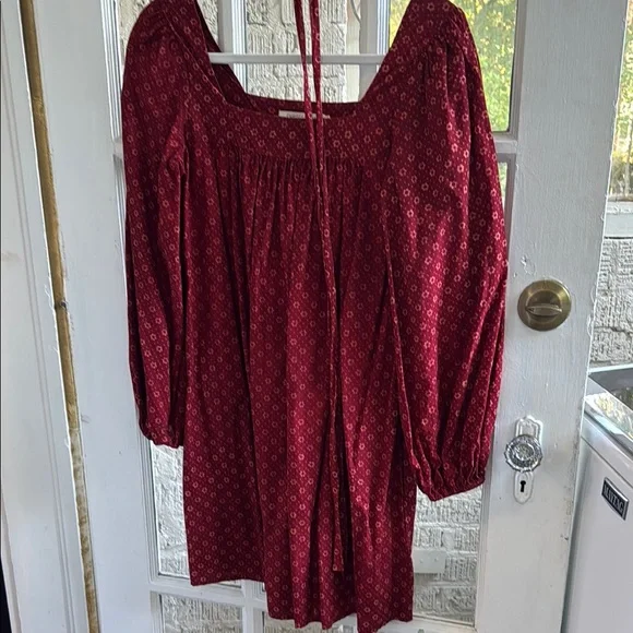 Red Long Sleeve Dress - Picture 1 of 5